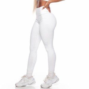 White Saski High Waisted Leggings